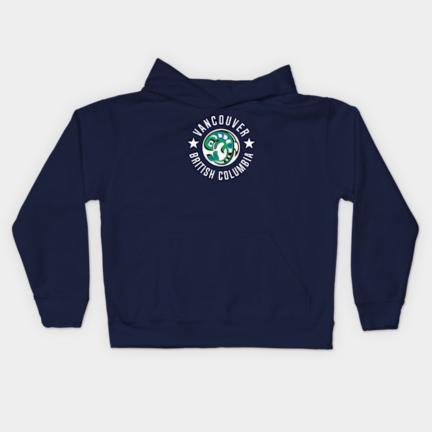 Vancouver British Columbia Kids Hoodie by SeattleDesignCompany